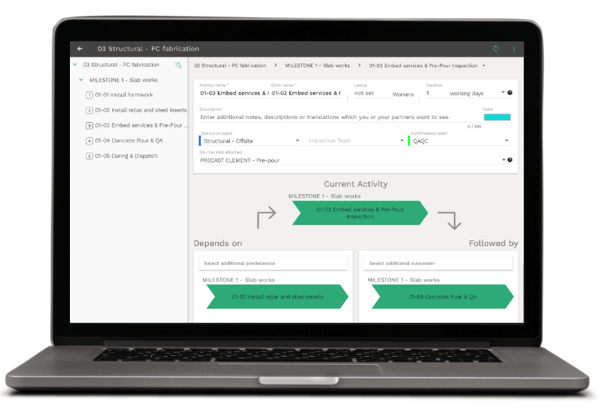 workflow screenshot - laptop